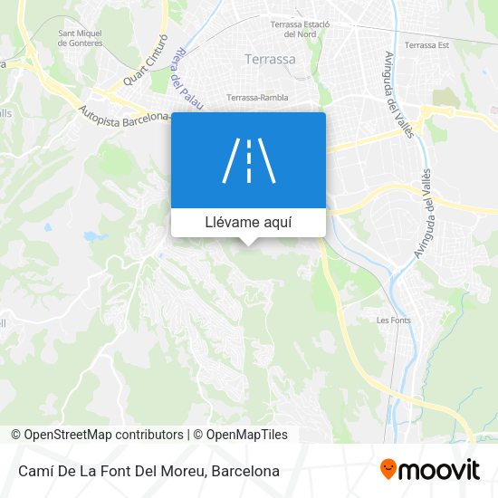 Mapa Camí De La Font Del Moreu