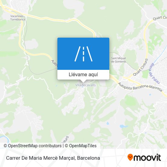 Mapa Carrer De Maria Mercè Marçal