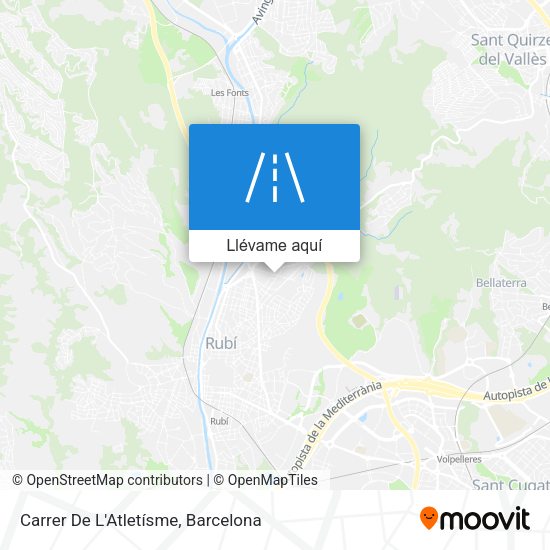 Mapa Carrer De L'Atletísme
