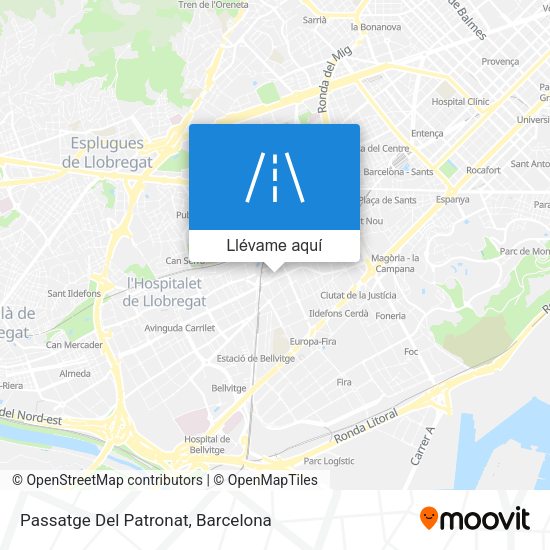 Mapa Passatge Del Patronat