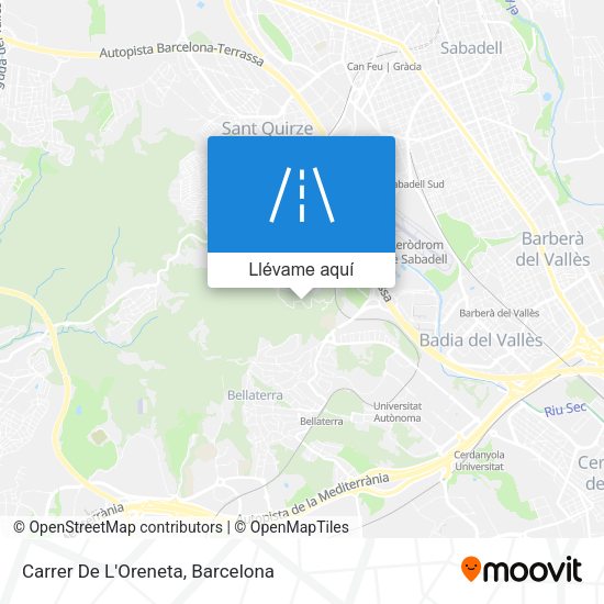 Mapa Carrer De L'Oreneta