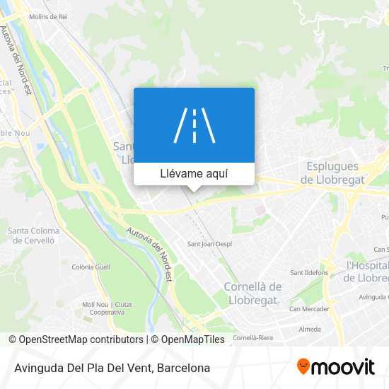 Mapa Avinguda Del Pla Del Vent