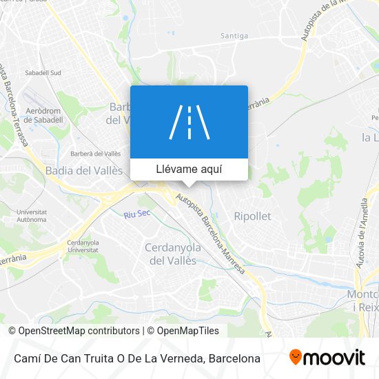Mapa Camí De Can Truita O De La Verneda
