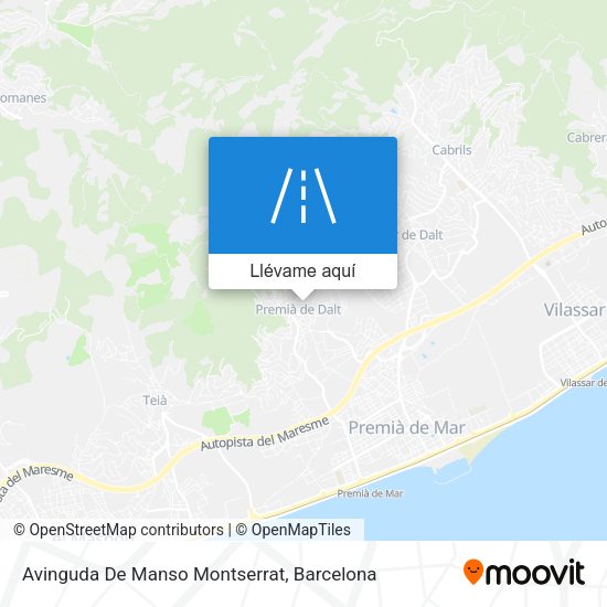 Mapa Avinguda De Manso Montserrat