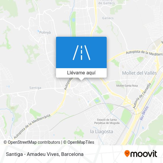 Mapa Santiga - Amadeu Vives