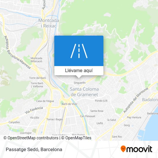 Mapa Passatge Sedó