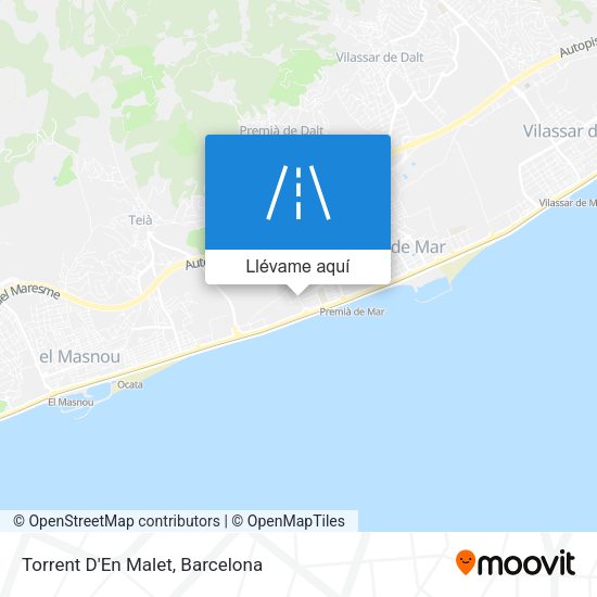 Mapa Torrent D'En Malet