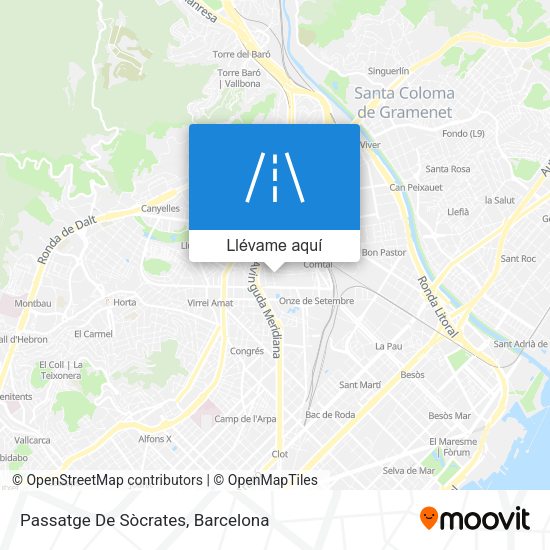 Mapa Passatge De Sòcrates