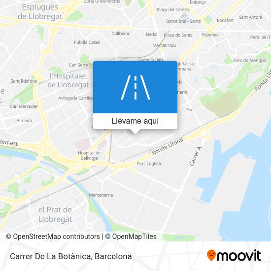 Mapa Carrer De La Botànica