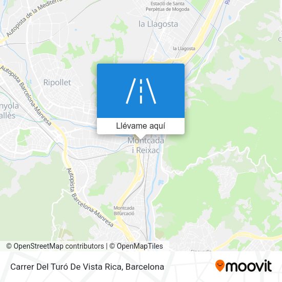 Mapa Carrer Del Turó De Vista Rica