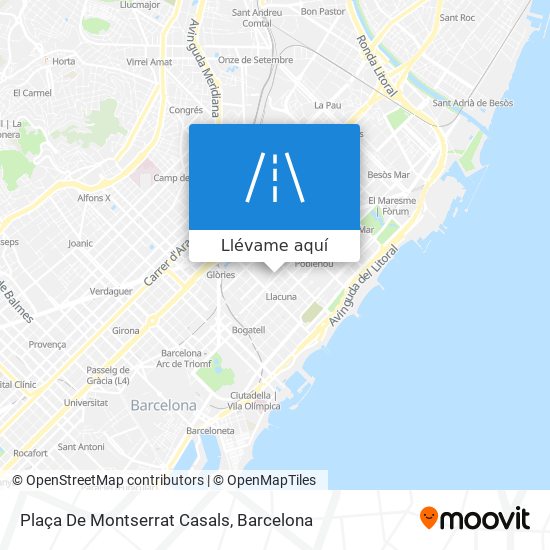 Mapa Plaça De Montserrat Casals