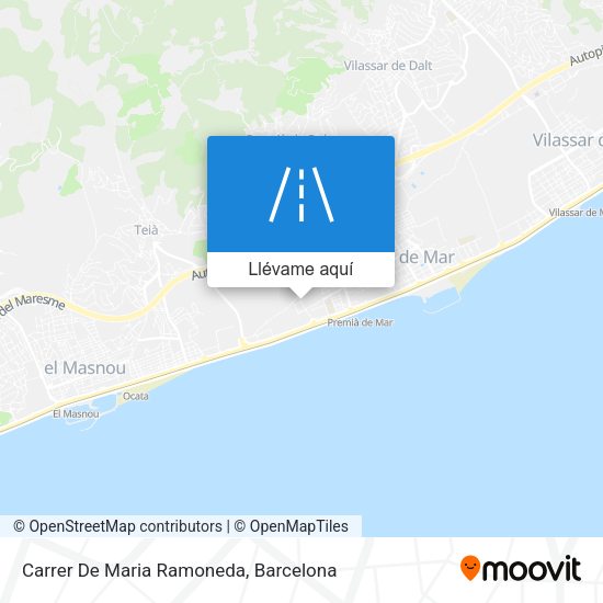 Mapa Carrer De Maria Ramoneda