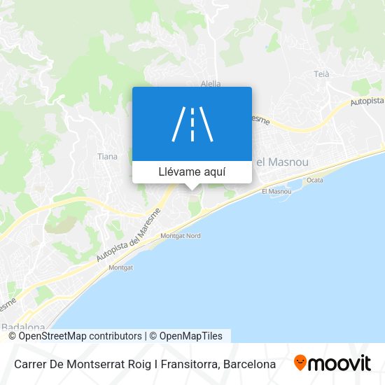 Mapa Carrer De Montserrat Roig I Fransitorra