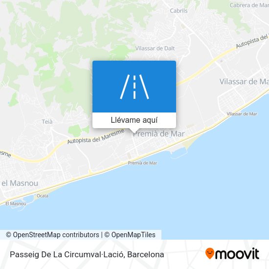 Mapa Passeig De La Circumval·Lació
