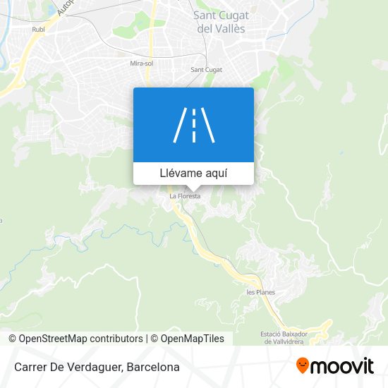 Mapa Carrer De Verdaguer