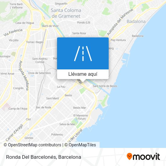 Mapa Ronda Del Barcelonés