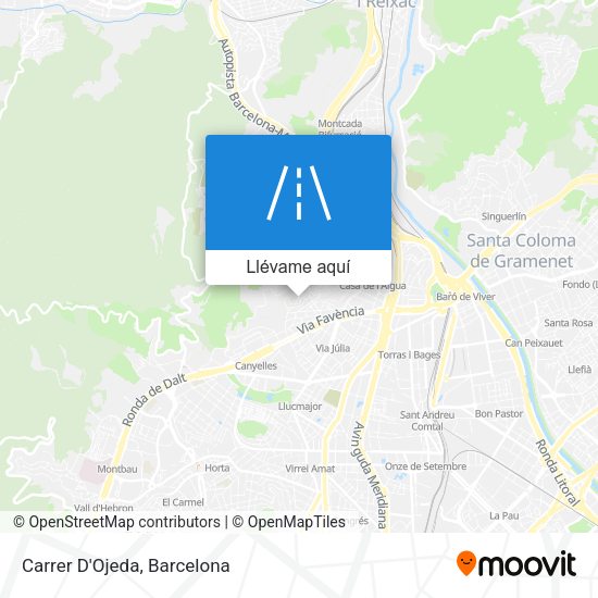Mapa Carrer D'Ojeda