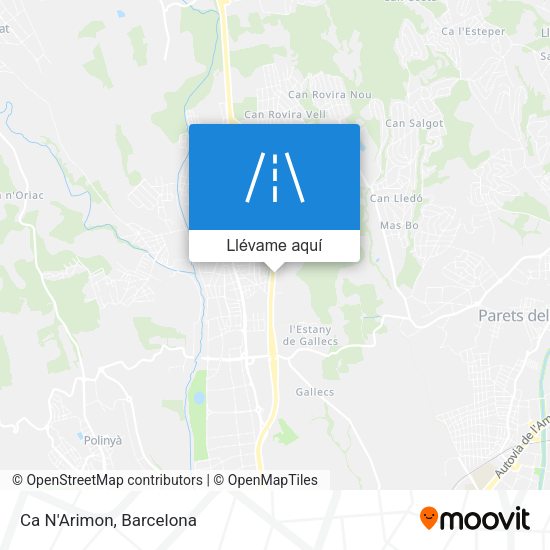 Mapa Ca N'Arimon