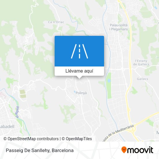 Mapa Passeig De Sanllehy