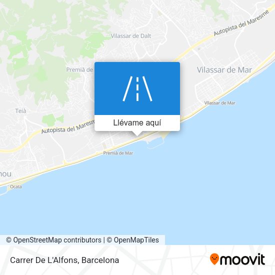 Mapa Carrer De L'Alfons