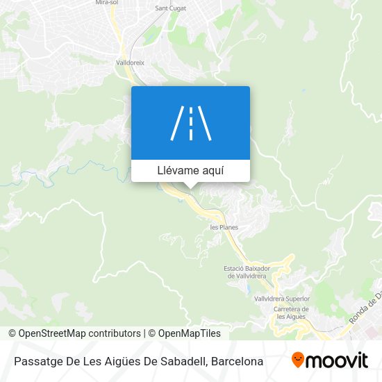 Mapa Passatge De Les Aigües De Sabadell