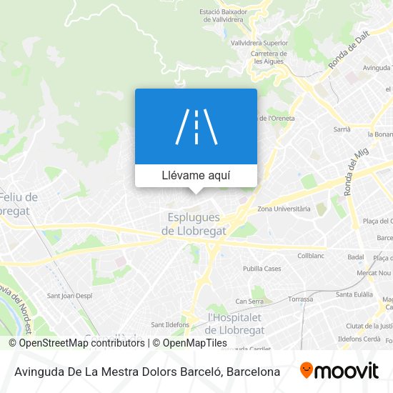Mapa Avinguda De La Mestra Dolors Barceló