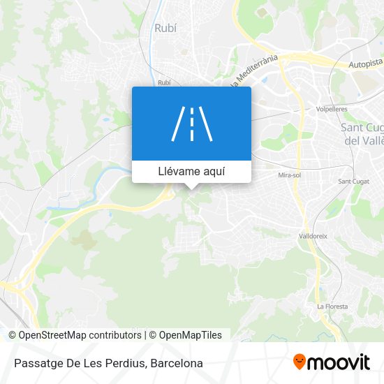 Mapa Passatge De Les Perdius