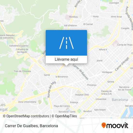 Mapa Carrer De Gualbes