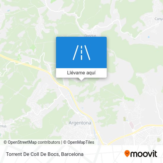 Mapa Torrent De Coll De Bocs