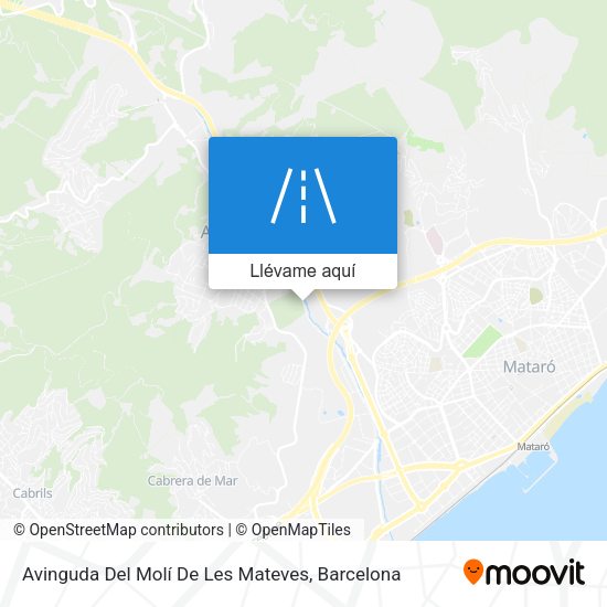 Mapa Avinguda Del Molí De Les Mateves