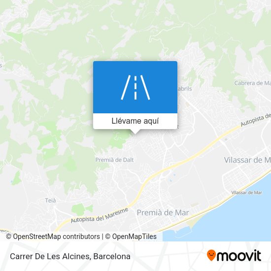 Mapa Carrer De Les Alcines