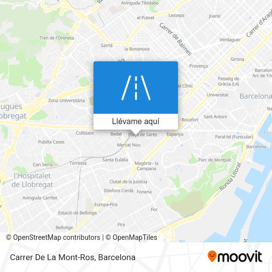 Mapa Carrer De La Mont-Ros