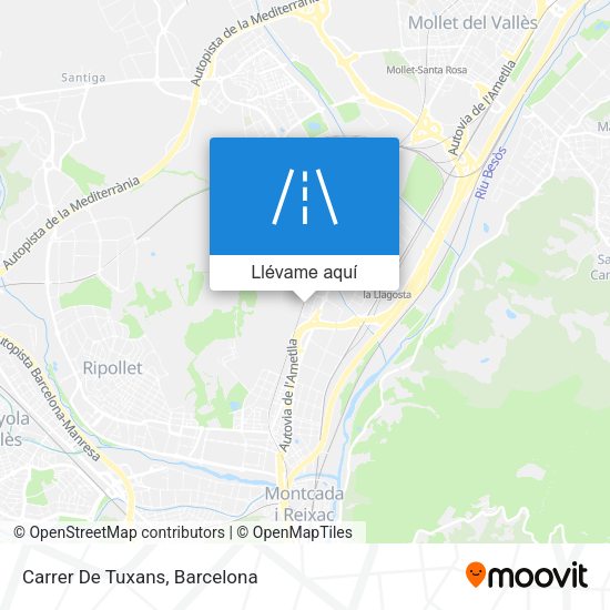 Mapa Carrer De Tuxans