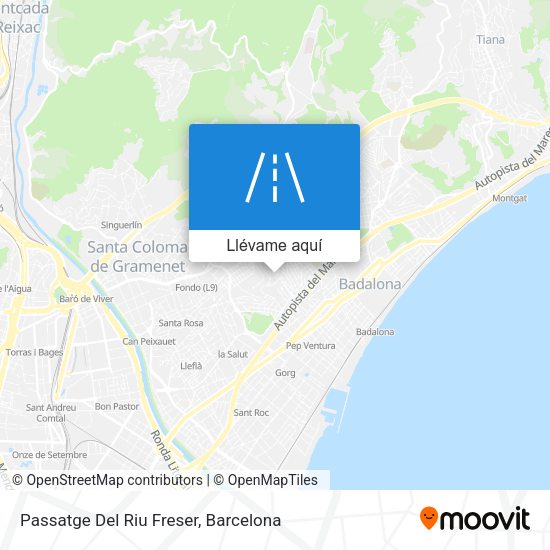 Mapa Passatge Del Riu Freser