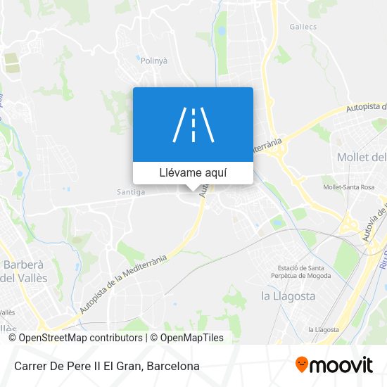 Mapa Carrer De Pere II El Gran