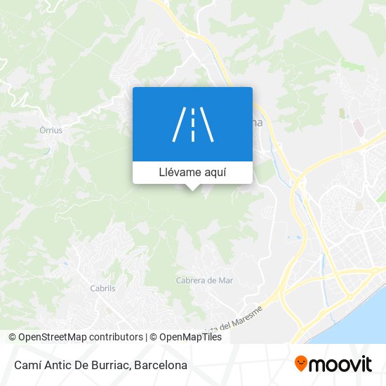 Mapa Camí Antic De Burriac