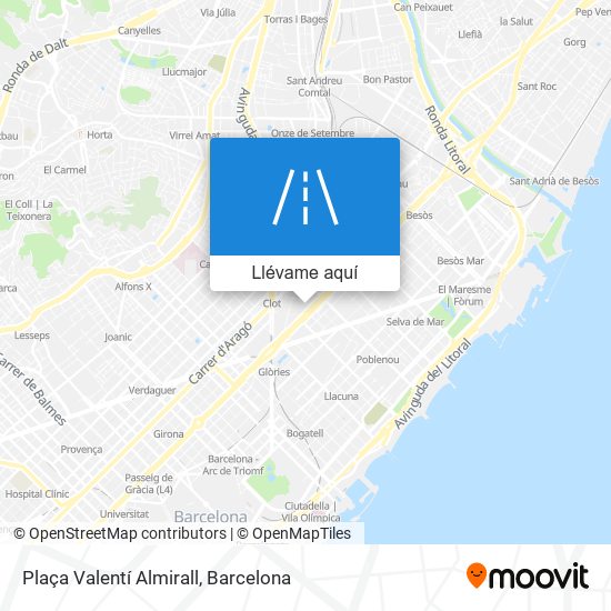 Mapa Plaça Valentí Almirall