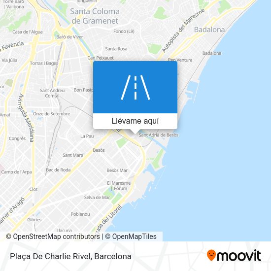 Mapa Plaça De Charlie Rivel