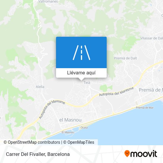 Mapa Carrer Del Fivaller