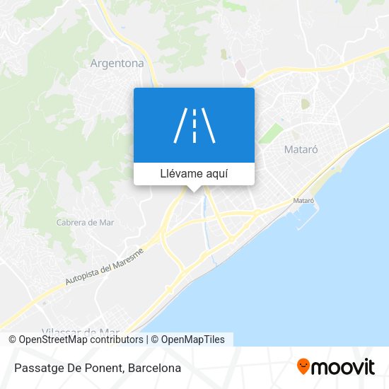 Mapa Passatge De Ponent