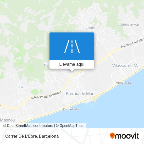 Mapa Carrer De L'Ebre