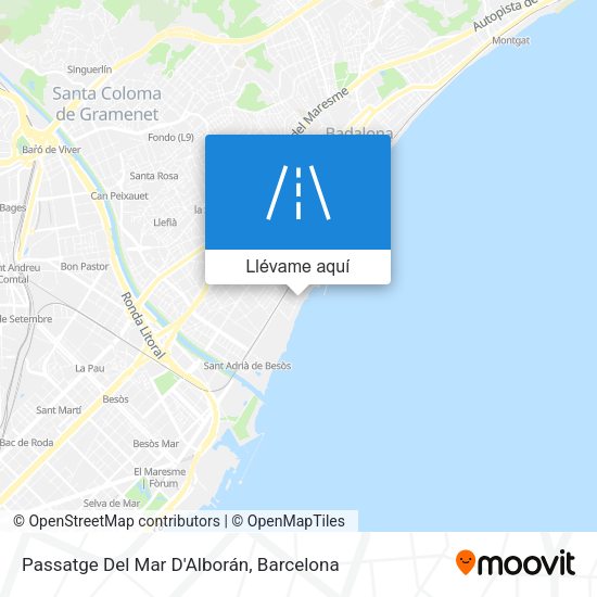 Mapa Passatge Del Mar D'Alborán