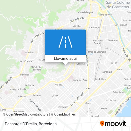 Mapa Passatge D'Ercilla