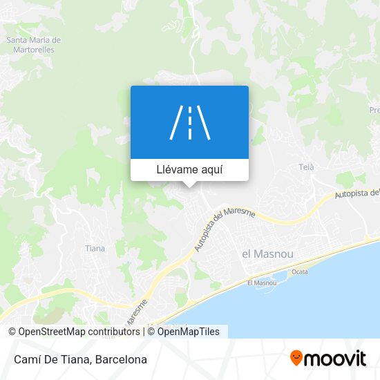 Mapa Camí De Tiana