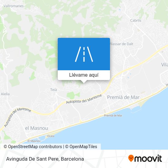 Mapa Avinguda De Sant Pere