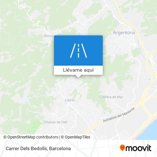 Mapa Carrer Dels Bedolls