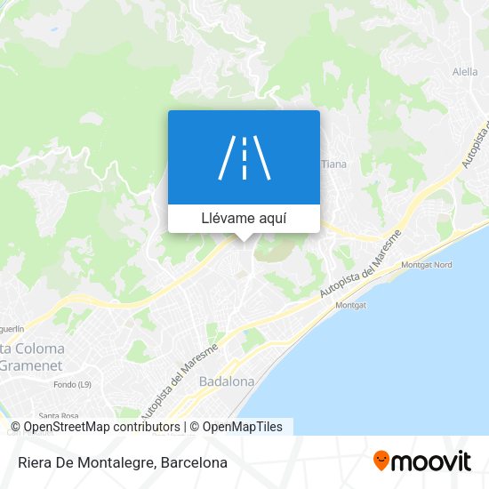 Mapa Riera De Montalegre