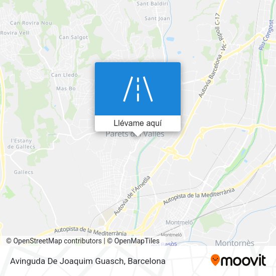 Mapa Avinguda De Joaquim Guasch