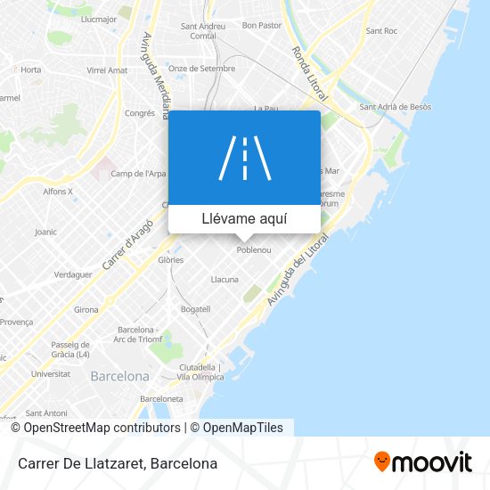 Mapa Carrer De Llatzaret