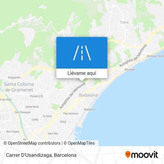 Mapa Carrer D'Usandizaga
